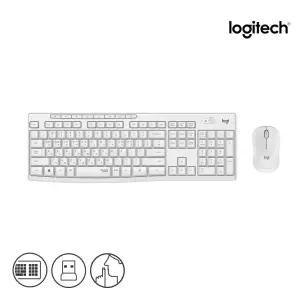 [전용키스킨포함] 로지텍코리아 MK295 무소음 무선 키보드 마우스세트 정품 화이트 G