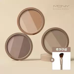 (SET) MQNY 페이크업 3색 쉐딩 9g 3종 + 브러쉬 세트 /헤어라인쉐도우 코쉐딩 컨투어 MAKEUP