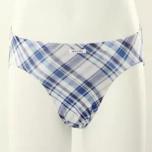 [비너스](행사) 폴리 스판 사선 체크 나염  남성 브리프  남자 삼각팬티_C SVMP7217,NB_C