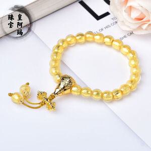 침향팔찌 남녀공용 베이징 궁전 향 유리 금박 부처님 구슬 묵주 단일 원형 팔찌 멀티 보물 마법