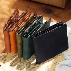 마뜨 수제 천연 사피아노 소가죽 남성 남자 지갑 반지갑 이니셜각인 커스텀 8컬러