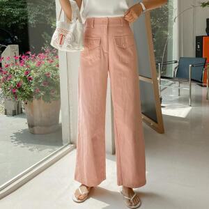 [시크릿라벨] 코튼아웃포켓세미와이드팬츠