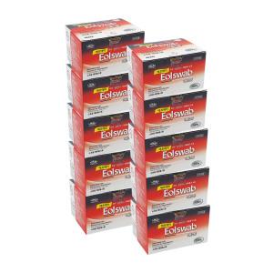 FA 이올스왑 에탄올 1매포장 100매입 x 10개 일회용 알콜스왑 알콜솜 소독솜