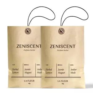 제니센트 퍼퓸 사쉐 옷장방향제 라 플레르 40g 2개