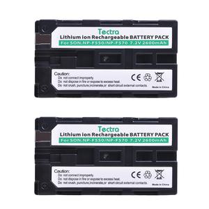 호환 소니 카메라NPF550 카메라 배터리 2개 세트 2600mAh mAh