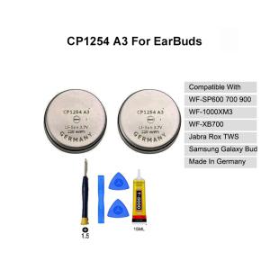 호환 소니 WF1000XM3 WFSP600 SP700 SP900 삼성 갤럭시 버드 헤드셋 이어 배터리 교체2개 세트 Varta CP12