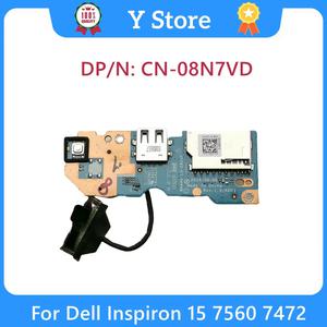 Y 스토어 LS-D823P 노트북 USB 보드 스위치 델 인스피론 15 7560 7472 08N7VD CN-08N7VD