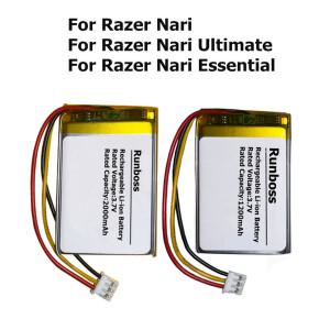Razer Nari Ultimate 에센셜 RC30-026901 헤드셋 교체 배터리 1200mAh 2000mAh