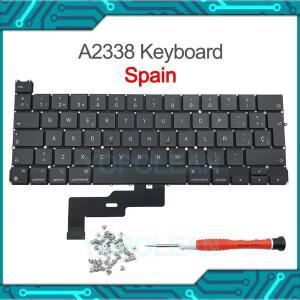 호환 맥북 프로 레티나 13 인치 M1 년용 노트북 키보드 ES 스페인 레이아웃 A2338