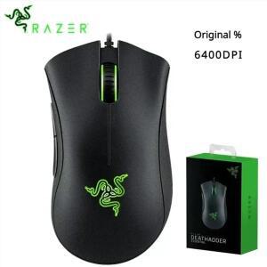 Razer DeathAdder 필수 유선 게임용 마우스 6400 인치 당 점 광학 센서 노트북 PC 게이머5 개의 독립적으