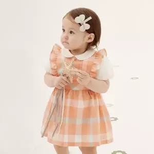 [닥스베이비]닥스베이비 시즌체크 점퍼스커트 상하 세트복