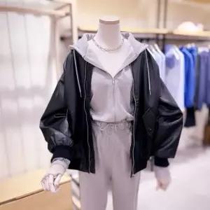 [대구백화점] [시에로]페이크레더 오버핏 점퍼(DBSI3LTF201)