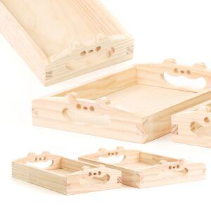 목공 체험 DIY 곰돌이 트레이 나무 우드 쟁반 키트 재료 반제품 만들기 스튜디오612