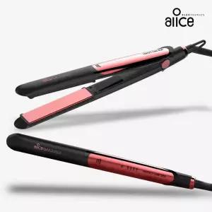 앨리스 전문가용 디지털 헤어 고데기 세라믹열판 4단계 온도조절 매직기 스트레이트 풍성한 볼륨 펌 선물