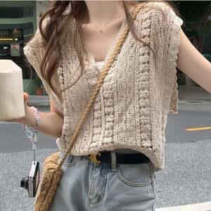 여리핏 뜨개 크로셰 베스트