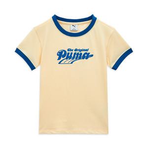 [푸마 공식] 여성 오리지널 니트 반팔티셔츠 (95030302)