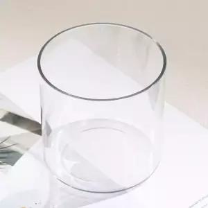 PET 원형 원통 화분 실린더 화병 10x10cm 조화꽃 전용 꽃병 투명 플라스틱 인테리어 장식 소품 소형