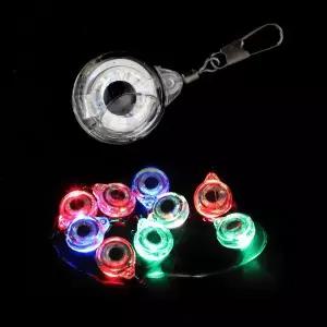 [머털낚시]빛나는 눈알 집어등 LED 3색 핀도래형 미니 수중 케미 램프 갈치 문어 볼락 쭈꾸미 한치 우럭