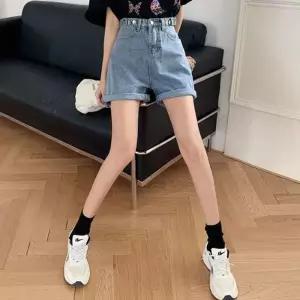 ONM 하이틴 무드 롤업 하이웨스트 데님 숏팬츠