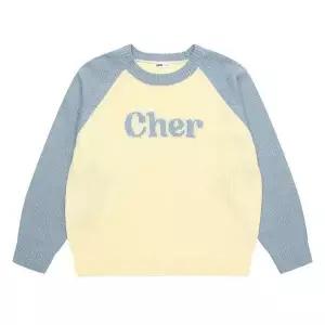 [소이] HC22 인타샤 래글런 니트티 여아 봄가을용 블루 아크릴 박스핏 래글런 니트 (S31199591)