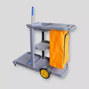 한얼 청소카트 이동식 커버형 쓰레기 수거용 업소용/노인/복지/센터/사무실/건물/학교/학원/청소도구함