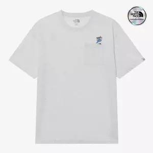 [노스페이스] [노스페이스 공식] NT7UR22L 화이트라벨 포켓 EX 반팔 라운드티_OATMEAL