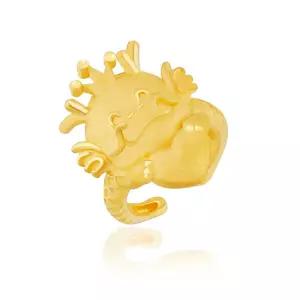 [한국표준금거래소] 24K 순금 하트 용 돌반지 1.875g