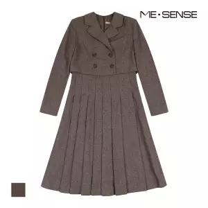 [미센스] 더블버튼 트윈 주름 원피스_MB3YOPM102Z