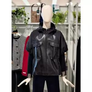 [갤러리아] 크로커다일레이디 양가죽 반소매 후드 점퍼 CLESLF602