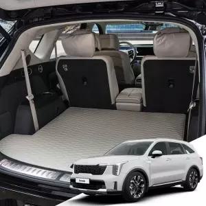 쏘렌토 MQ4 본투로드 하이브 가죽 퀼팅 자동차 트렁크매트 전차종 호환 바닥만