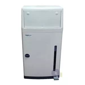 플라스틱사각휴지통/45L/투시창/페달형/비닐증정/플라스틱분리수거함/쓰레기통/국내생산