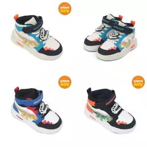 [다이노솔즈](센텀시티점)[DINOSOLES] 다이노솔즈 티렉스 스켈레톤 미드 불 나오는 LED 운동화 (150m...