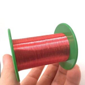 쉬울란 0.08mm 0.5mm 0.09mm 에나멜 권선 코일 구리선 34awg 22awg 43awg 26awg 빨간색 구리선 Qa-1/155 변압기용 (OD 0.08mm)