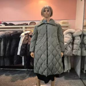 [에고이스트] 물결퀼팅 와이드 카라 롱 구스다운 점퍼 ER4TD-405