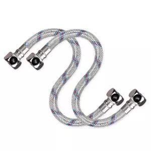 (60cm X 2개) 세면기 고압 호스 수도연 결관 호스 세면대 부속/수도/부품/수전/양변기/연결/호수/연장/연결