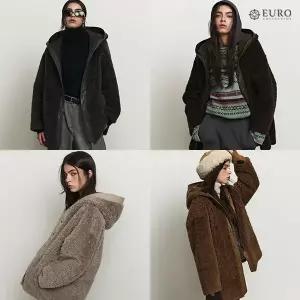 [유로컬렉션] 25FW 호주산 양모100% 후드 하프코트