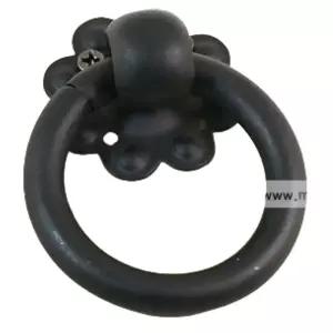 한옥문 링고리 손잡이 흑색 문고리 씽크대손잡이