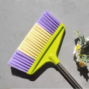 학교 교실 튼튼한 PVC 긴손잡이 빗자루 스텐손잡이 방바당 교실청소 청소용품 마당비