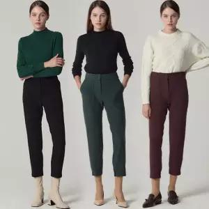 [최초가 198000원]3SET LeOT)] 사브리나 세미배기 만능 기모 팬츠 3종세트