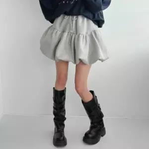 빅사이즈 512 주름캉캉숏밴딩스커트 DMAV917