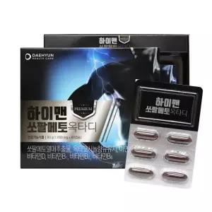 하이맨 쏘팔메토 옥타디 1000mg x 60캡슐 옥타코사놀 아연 로르산115 비타민 전립선