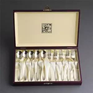 고품질 국산 소울 골드 VIP 티스푼포크세트 10P 집들이선물 (WFKKQ20)