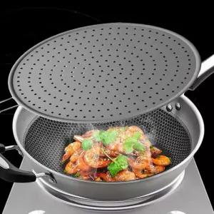 실리콘 후라이팬 덮개 커버 기름 방지망 생선구이덮개 뚜껑 기름 튐방지 기름방지망 K435