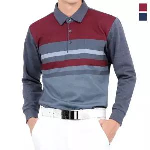 [제로골프]토마스하디 남성 스트라이프 약기모 면 카라티 Model No_CB5136