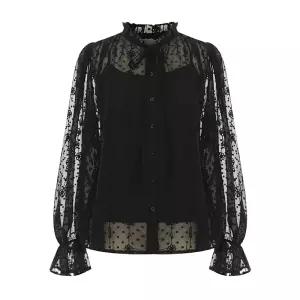 (택가 129000원)[샐리] 시스루자수스트링블라우스세트_I6A-CSE005