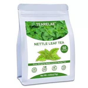 TEARELAE - 쐐기풀 잎차 - 1.5g x 50개 - 프리미엄 쐐기풀 티백 - GMO 프리 - 카페인 프리