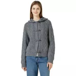 리디아 바인 여성 울 100% 케이블 후드 가디건 - 그레이 코스트코