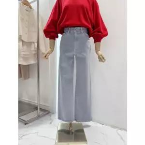 [갤러리아] [ab.f.z] 인밴딩 블루 그레이 면 팬츠(ATA5HE38G)