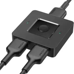 HDMI 스위치 4K@60Hz BD M 양방향 스위처 2입력 1출력 수동 허브 노트북 PC Xbox PS5/4/3 블루레이