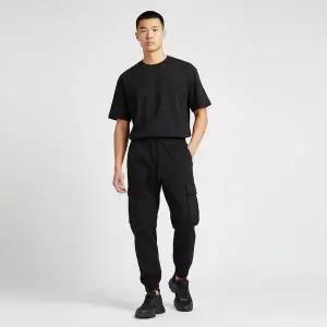 [스톤아일랜드] 준지 블랙 울 블렌디드 카고 조거 팬츠 150495552